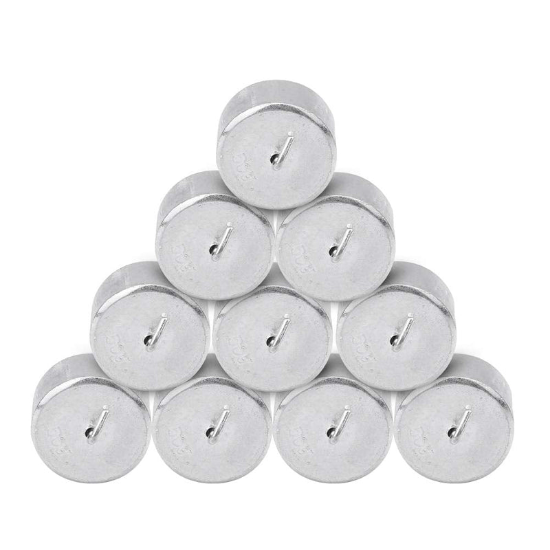 [Australia - AusPower] - Pack of 10 Double Hook Weights, Metal Weights with Hook and Ring Lever Principle, Physical Experimental Teaching Tool for General Science and Physical Laboratory Work, 50G 