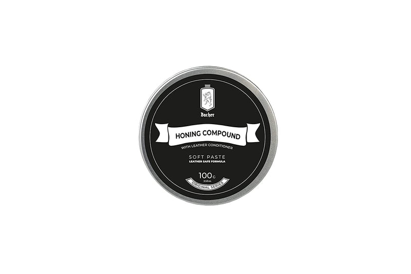 [Australia - AusPower] - BACHER Stripping Paste for Strops and Peelers, Sharpening Paste with Leather Applicator 100 g - Lapping Paste Ultra Fine - Polishing Accessories 