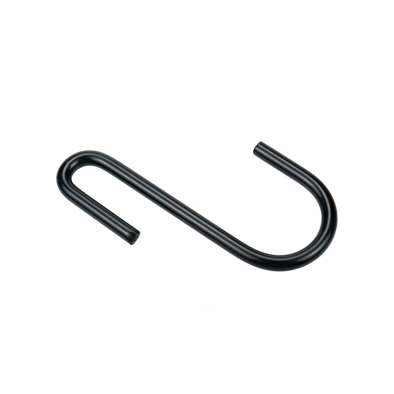 [Australia - AusPower] - 12Pcs Universal S Hooks 2 Inch Length Carbon Steel Black S-Hooks for Hanging,Black 