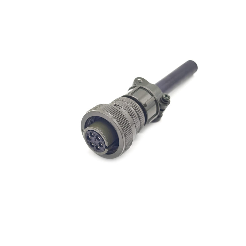 [Australia - AusPower] - MS3106A14S-6S Industrial Circular Connector, MIL-DTL-5015 Series Threaded Connector 6 Pin Contacts Solder Female Connectors Straight, 14S Shell Size for Industrial 