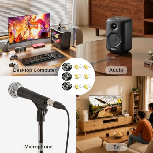 INMP441 Omnidirectional Microphone Module 24 Bit I2S MEMS Interface Pack of 3 | Digital output for precise audio recording, voice projects, voice assistants, compatible with ESP32 Arduino