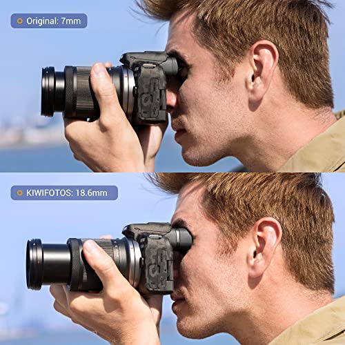 Kiwifotos Long Soft Eyecup Eyepiece Viewfinder for Canon EOS R10 Camera For Canon R10 Camera