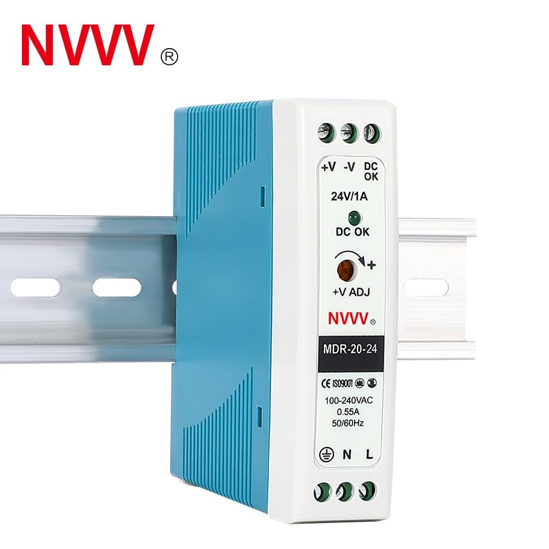 [Australia - AusPower] - MDR-20-24 AC to DC DIN-Rail DIN Rail Power Supply Power Supply, 24 W, 1 A, 24 V MDR-20-24 24V, 24W, 1A 