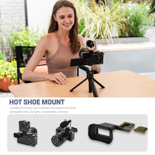 JJC Soft Rubber Eyecup Eyepiece Viewfinder for Sony A7CII A7CR(Not for A7C) For Sony A7CII A7CR Cameras