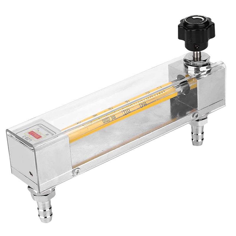 [Australia - AusPower] - Garosa Liquid Flowmeter LZB-3 Glass Tube Flow Meter Water Flow Meter for Acid Alkaline Liquid Metal Barbed Connector Tool Flowmeter Instrument (10-100mL/min) 