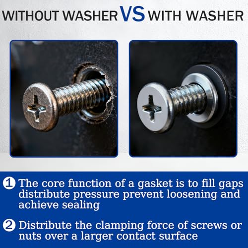 Ranstac 1/2 x 1-1/8 inch flat washers for bolts and screws, 100-piece set