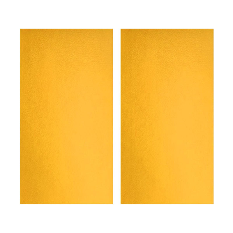 2PCS Car Leather Repair Patch Tape, 4 x 8 Inch Self Adhesive Portable Vehicle Seat Vinyl Repairs Kit, Automotive Interior Furniture Restoration Kit, Universal for SUV RV Truck (Yellow) Yellow