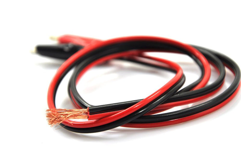 [Australia - AusPower] - XINCOL XT-15 39" (1M) 15/2 Test Probe Power Supply Cords Test Lead Set DC Output Wiring Cable for Switching Power Supply, Red Black Copper Wire With Insulated Banana Alligator Clips At One End 