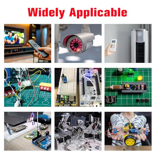 YIXISI 50 pieces 5 mm 850 nm LED infrared emitter, infrared diode LED emission, IR emission diode 5mm – 850nm IR transmitter