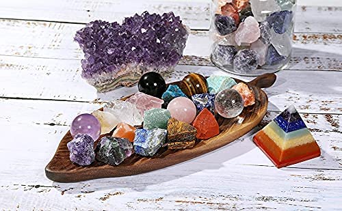 Top Plaza Bundle – 2 Items: Natural Amethyst Geode Cave Healing Crystal Stones Rock Cluster Druzy & Bulk Amethyst Healing Crystals Rough Stones