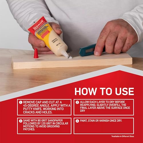 Le Page 90mL tinted light oak wood filler container񎟙