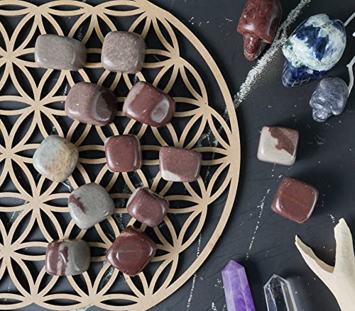 BEZAVO Tumbled Stones and Crystals Bulk 13 Pieces Set for Chakra Reiki Crystals Polished Stones Gemstones and Crystals Tumble for Gift Narmada