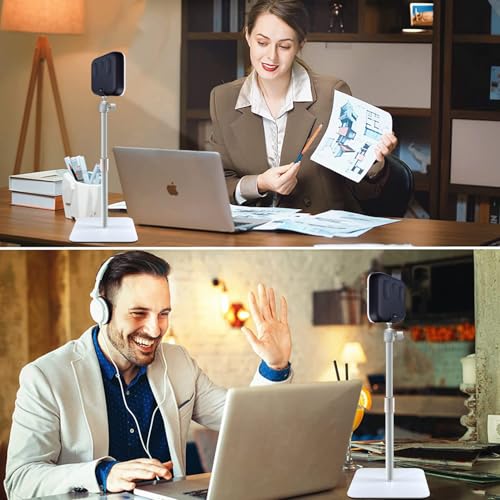 Tabletop Stand Light Holder Compatible with Logitech Litra-Glow-Light and Elgato Key-Light-Neo