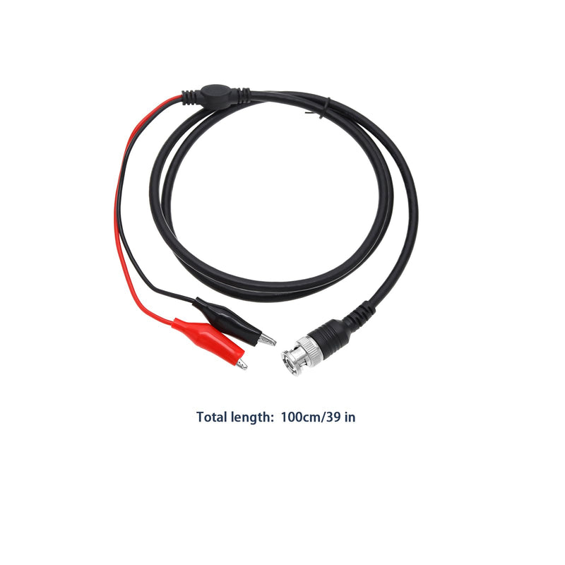 [Australia - AusPower] - 2pcs BNC Double Alligator Clip Test Cable P1011 BNC Probe Cable BNC Q9 to Double Alligator Clip Test Cable Probe Leads Oscilloscope Test 