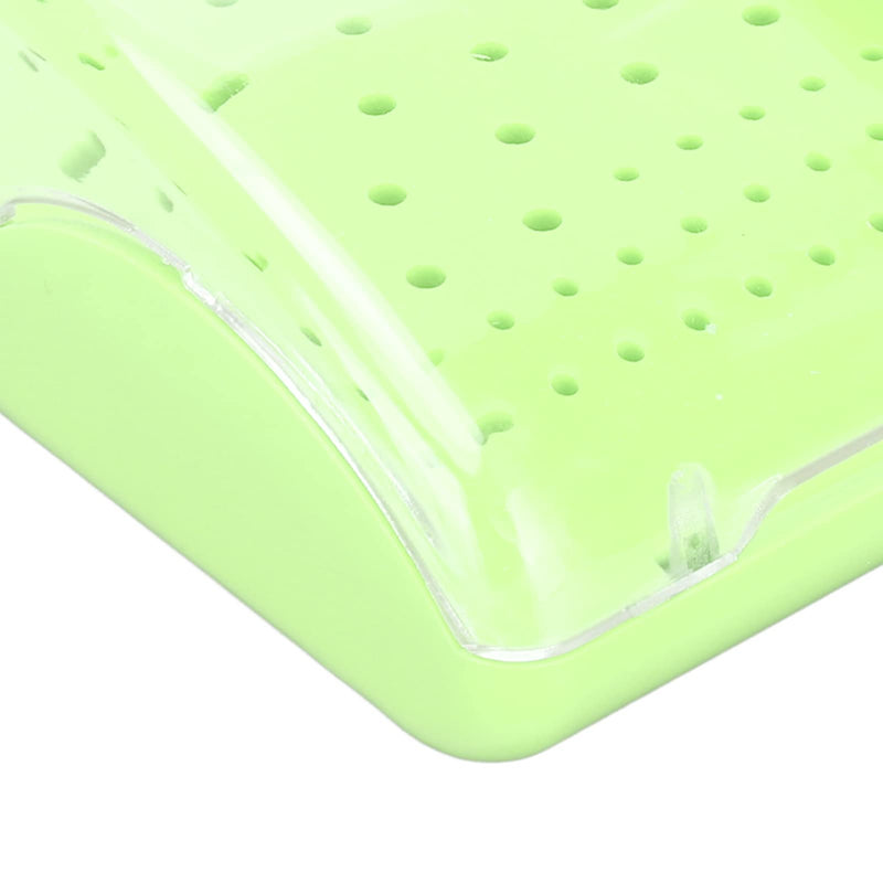 [Australia - AusPower] - Bur Autoclavable Case Organizer, 60 Hole Burs Holder with Cover Case, Burs Holder Burs Drill, Organizer Box Dentist Tool for Hospital (Green) Green 