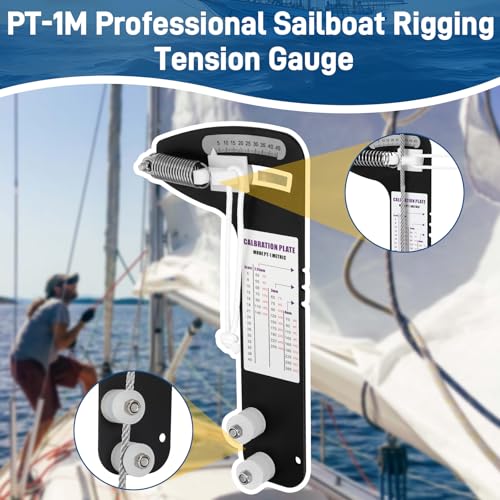 Micnce PT-1M sailboat rigging tension gauge force gauge for measuring cable tension