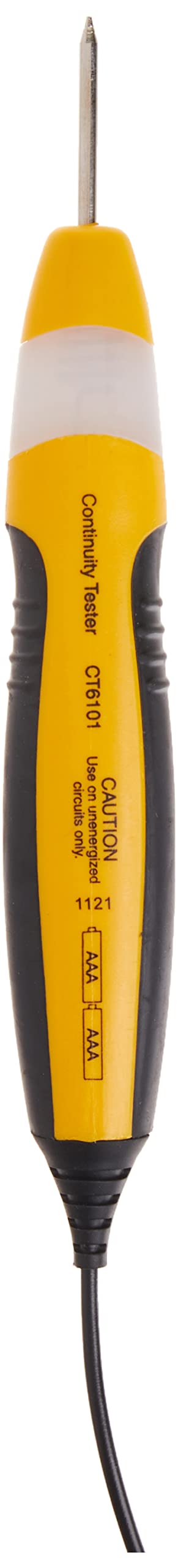 [Australia - AusPower] - Gardner Bender Sperry Instruments CT6101 Heavy Duty Continuity Tester, 2 Range, 36 inch lead, Yellow No Size 2 Function / Non-Energized Continuity Tester 