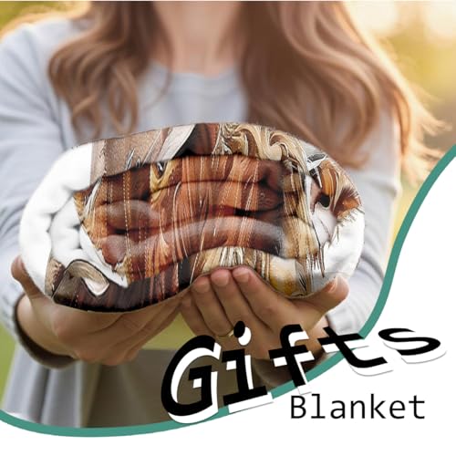 Printed Bed Blanket Highland Cow Gifts Throw Blanket Flannel Blanket Cattle Queen Size Farm Blanket for Country Farmhouse Animal Throws (59"x78") Highland Cow 2 59"x78"