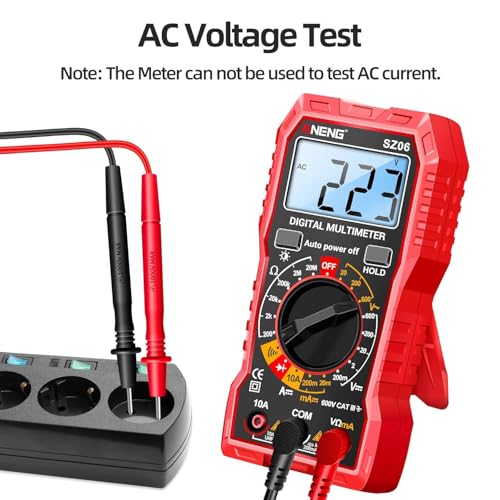 ANENG digital multimeter tester for AC/DC voltage and DC current measurement, auto voltmeter display