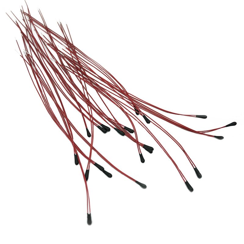 [Australia - AusPower] - 10Pcs NTC Thermistor MF52B 10K 3950 1% Wire Length 60mm, enameled Wire thermistor 10K Ohm Resistance Value Temperature Sensor for Household appliances 