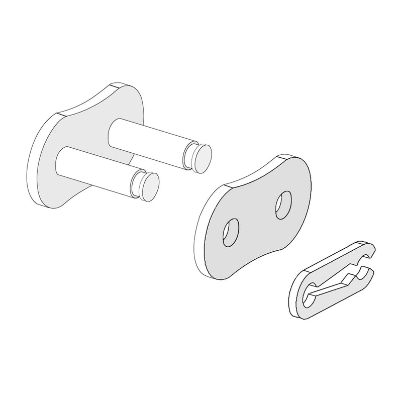 [Australia - AusPower] - uxcell 6Pcs #25 Chain Master Connector Link Roller, 1/4" Pitch Carbon Steel, Standard Connecting Split Links for 04C Chain 