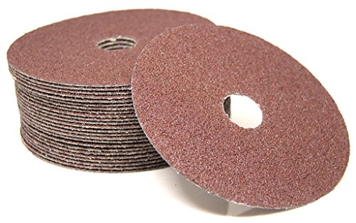 Benchmark Abrasives 5-inch 120-grit resin fiber sanding discs, 25-count abrasive discs
