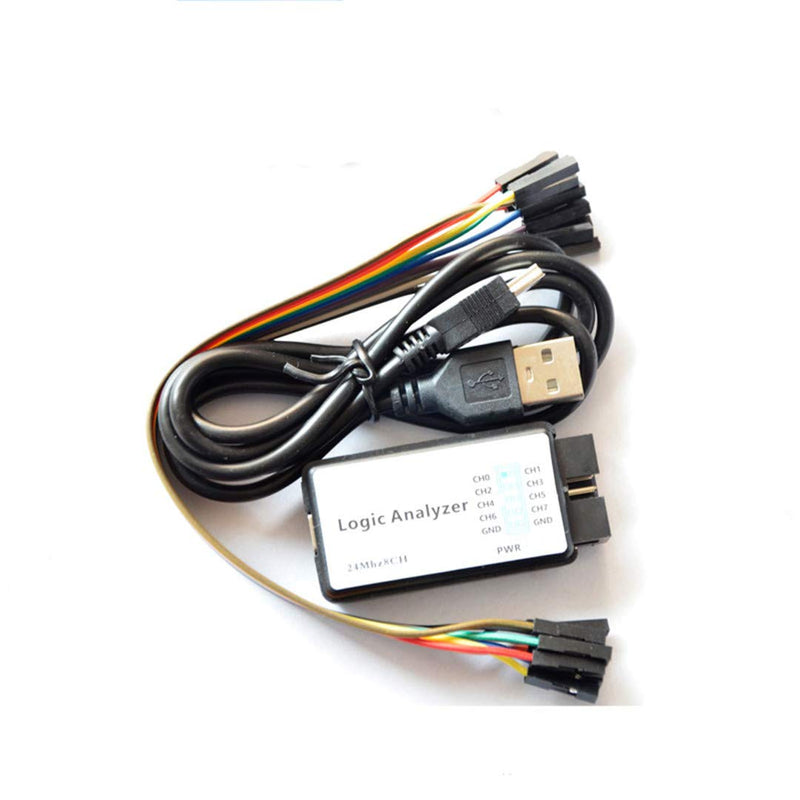 [Australia - AusPower] - Taidacent USB Logic Analyzer 24mhz 8ch Software Driver FPGA Debugging Tool SPI IIC UART SMBus I2S CAN Parallel Digital 8 Channel 