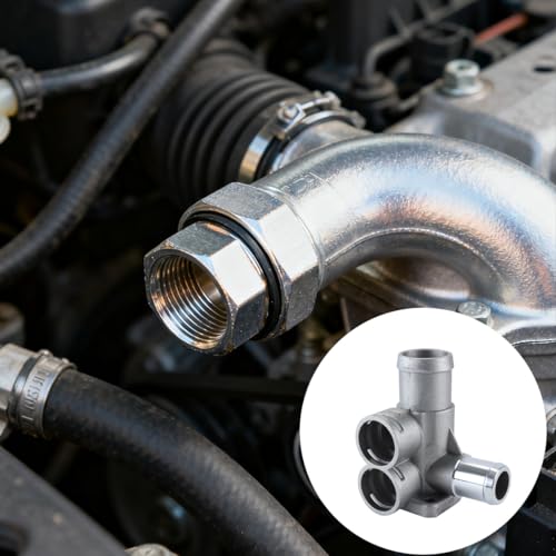 037121132B Aluminum Engine Cooling Radiator Hose Quick Connector Compatible with Various Models of Sedan and Van