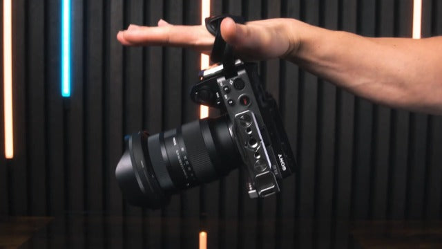 SIRUI Camera Cage for Sony FX 3 FX30 with Wrist Strap Cable Clamp for HDMI NATO Rail, QR Plate for Arca-Swiss, Compatible with Sony XLR Handle and Compatible with DJI RS2 RS3 Gimbal, Grey Cage+Wrist Strap