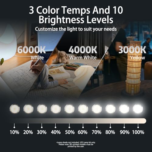 3PCS LED Lamp Kit 001 Compatible with Bambu Lab A1 mini/A1 MH001 3
