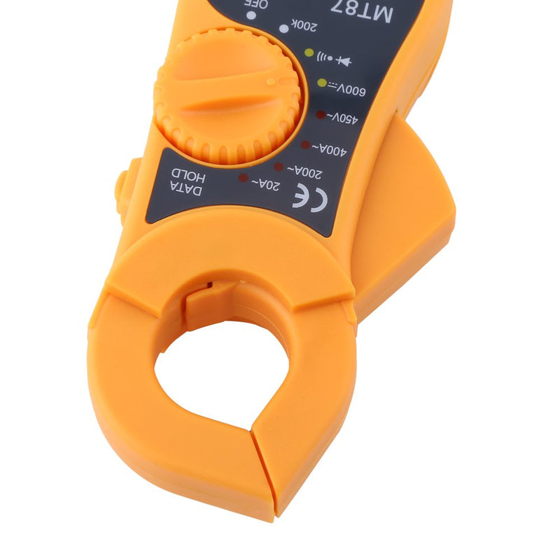 [Australia - AusPower] - MT87 Digital Clamp Meter, 2000 Counts AC/DC Voltage Tester, Measures AC Current 20-400A, Resistance, 1.5V/9V Battery Test (Battery Not Included) 