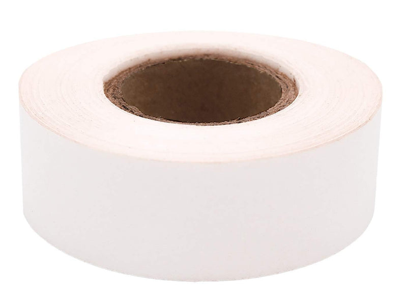 ChromaLabel 0.75 Inch Clean Remove Color Code Tape, 500 Inch Roll, White 3/4"