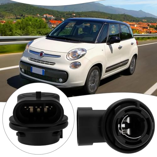 Pack of 2 Daytime Running Light Lamp Holder 3-Pin Compatible with Fiat Panda 2012 On