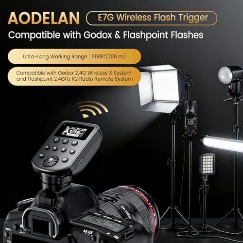 Wireless Flash Trigger with 32 Channels 5 Groups 99 Selectable IDs