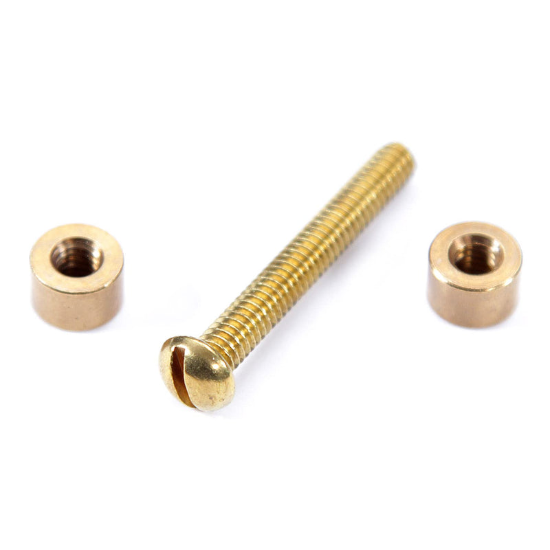 [Australia - AusPower] - Loveless Fasteners for DIY Handles & Knife Handle Repair - USA Size (0.312 x 8-32US x 1.15 Inch) - (Brass/Brass) - (10 Pk) (0.312 x 8-32US x 1.15 Inch) (10)(Brass Heads/Brass Screw) 