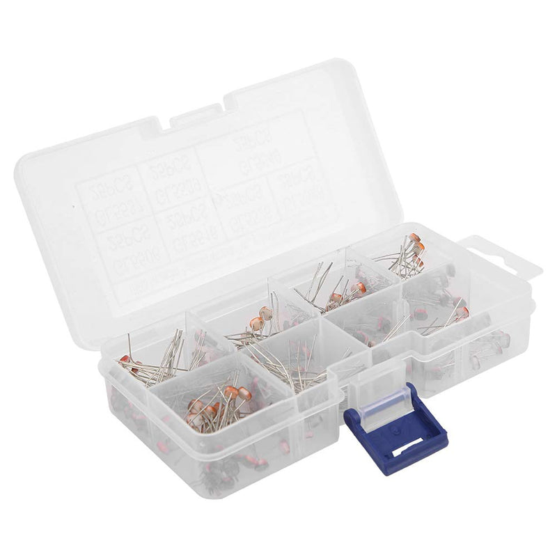 KIMISS 175pcs Photoresistor Kit - GL5506 GL5516 GL5526 GL5528 GL5537 GL5539 GL5549 for Electronics Projects