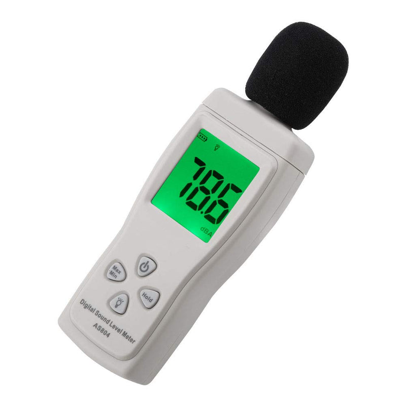 [Australia - AusPower] - SMART SENSOR AS804 Digital Sound Level Meter LCD Display 30-130dBA Sound Quality Tester for Home Use 