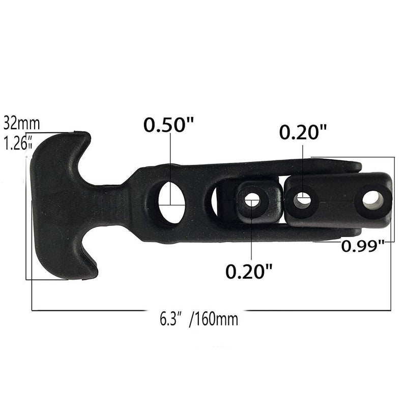 [Australia - AusPower] - Cooler Parts Cooler Latches Replacement Rubber Flexible T-Handle Draw Latches (160mm length) 160mm length 