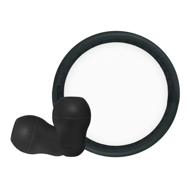 [Australia - AusPower] - Stethoscope Replacement Parts Diaphragm and Ear Tips Kit, Compatible with Littman Cardiology. Repair Accessories 40022,Replacement for Littmann Classic Stethoscopes,Black 