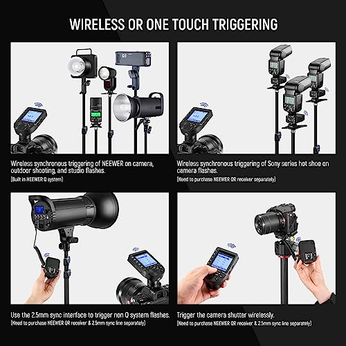 NEEWER Upgraded QPRO-S TTL Wireless Flash Trigger Compatible with Sony