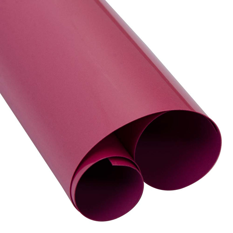 HOHOFILM Pink Flock Heat Transfer Vinyl Flocked HTV Vinyl Sheets 20"x12"Iron on for Tshirt Garment