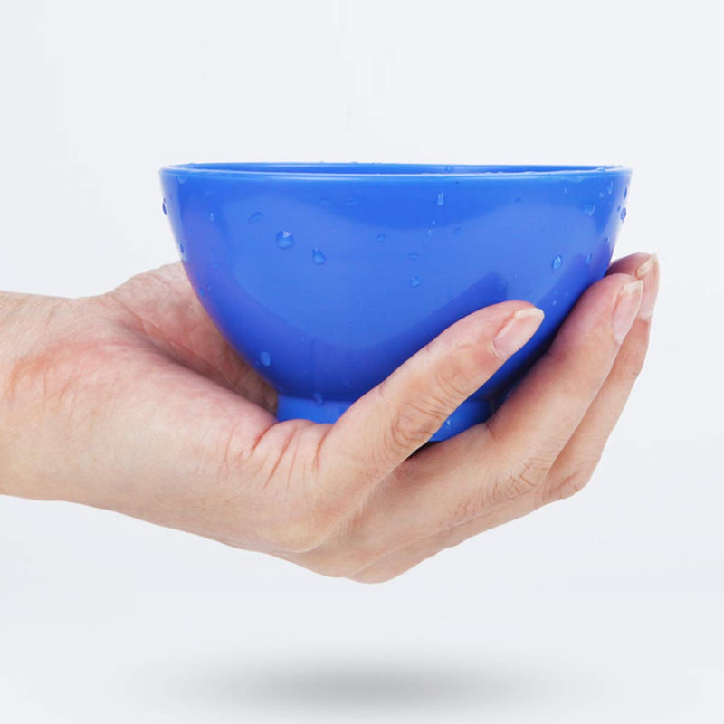 3 flexible rubber mixing bowls, gum plastic spatulas for alginate and plaster materials.