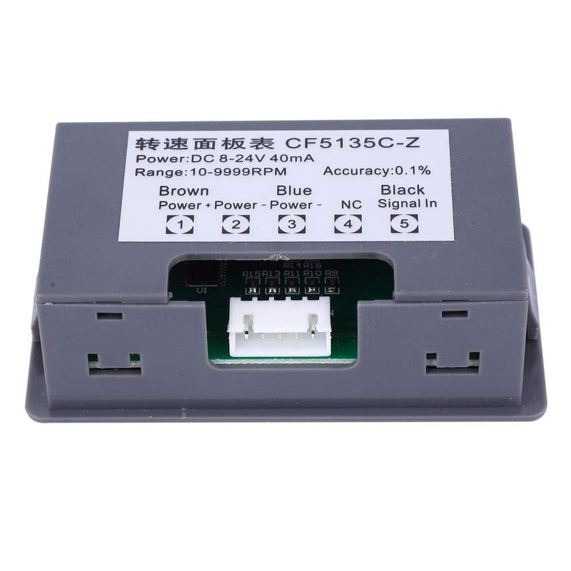 [Australia - AusPower] - 4 Digital LED Tachometer RPM Speed Meter+Hall Proximity Switch Sensor NPN DC 8-24V 40mA 10-9999RPM for Lathes Conveyor Belts RPM Speed Measurement(Green) 
