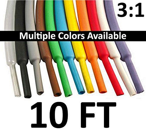 [Australia - AusPower] - Electriduct 3/8" Heat Shrink Tubing 3:1 Ratio Shrinkable Tube Cable Sleeve - 10 Feet (Clear) 0.375 Inch (3/8") - 10 Feet Clear 