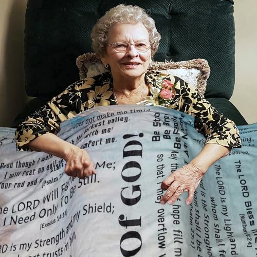 Christian Blanket Gifts for Women Men, Religious Blanket with Bible Verse 60"x50", Scripture Blankets, Catholic Spiritual Gifts, Faith Based Gifts Scripture Bible Verse 50"X60"
