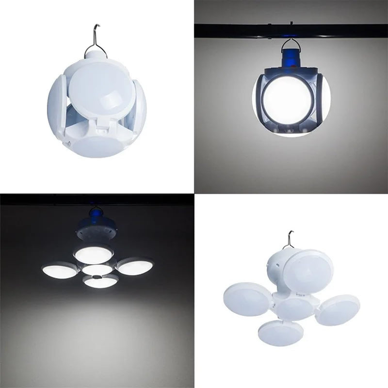 [Australia - AusPower] - Solar Multi-Functional Emergency LED Light Bulb with USB Charging, Foldable Light Bulb ，Outdoor led Bulbs Ideal for Power Outage, Tent Camping, Fishing USB-LED-2029 