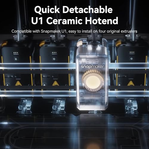 4-Pack 0.4mm Ceramic Hot End for Snapmaker U1,300°C High Temp Quick-Swap