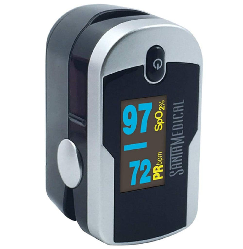 [Australia - AusPower] - Santamedical Generation 2 Fingertip Pulse Oximeter Oximetry Blood Oxygen Saturation Monitor with Batteries and Lanyard 