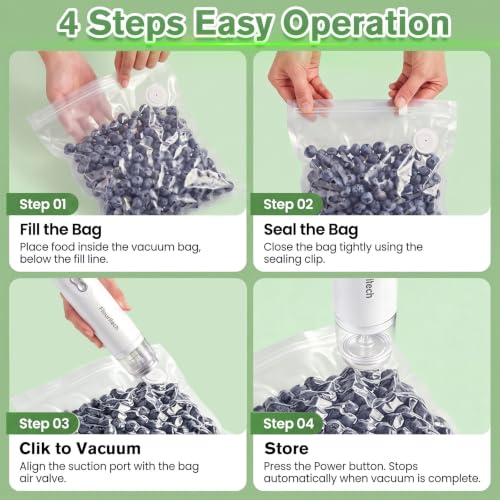 Compact Vacuum Sealer,60Kpa Powerful food sealers vacuum packing machine QH-H87