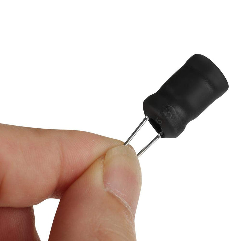 Bewinner Inductors 10uH-10mH 12 Values Choke Coils Assorted Kit Electronic Inductors With Special Guide Pin Structure Small Vertical Inductors Take Up Less Space